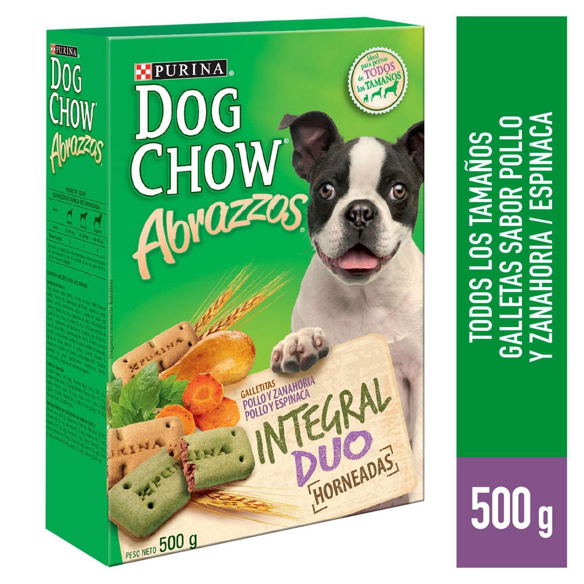 ABRAZZOS - Abrazzos Dog Chow Snack para Perros Integral 500gr Pollo