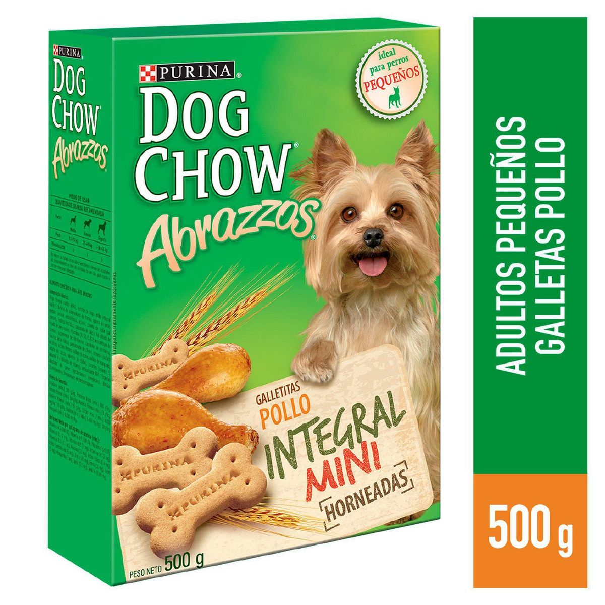 ABRAZZOS - Abrazzos Dog Chow Snack para Perros Integral 500gr Pollo