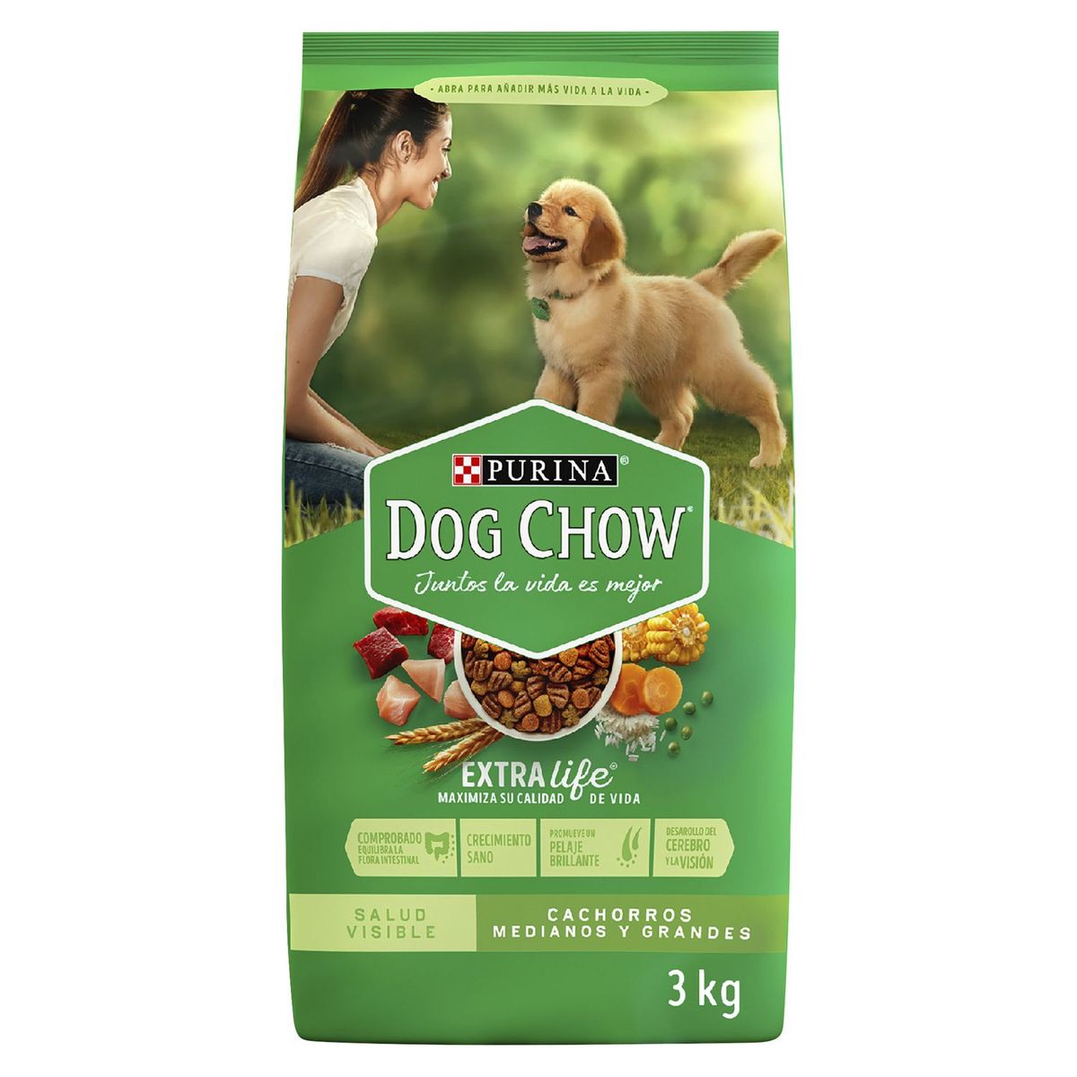 DOG CHOW - Dog Chow Cachorro Croquetas Nutrición Temprana 3kg