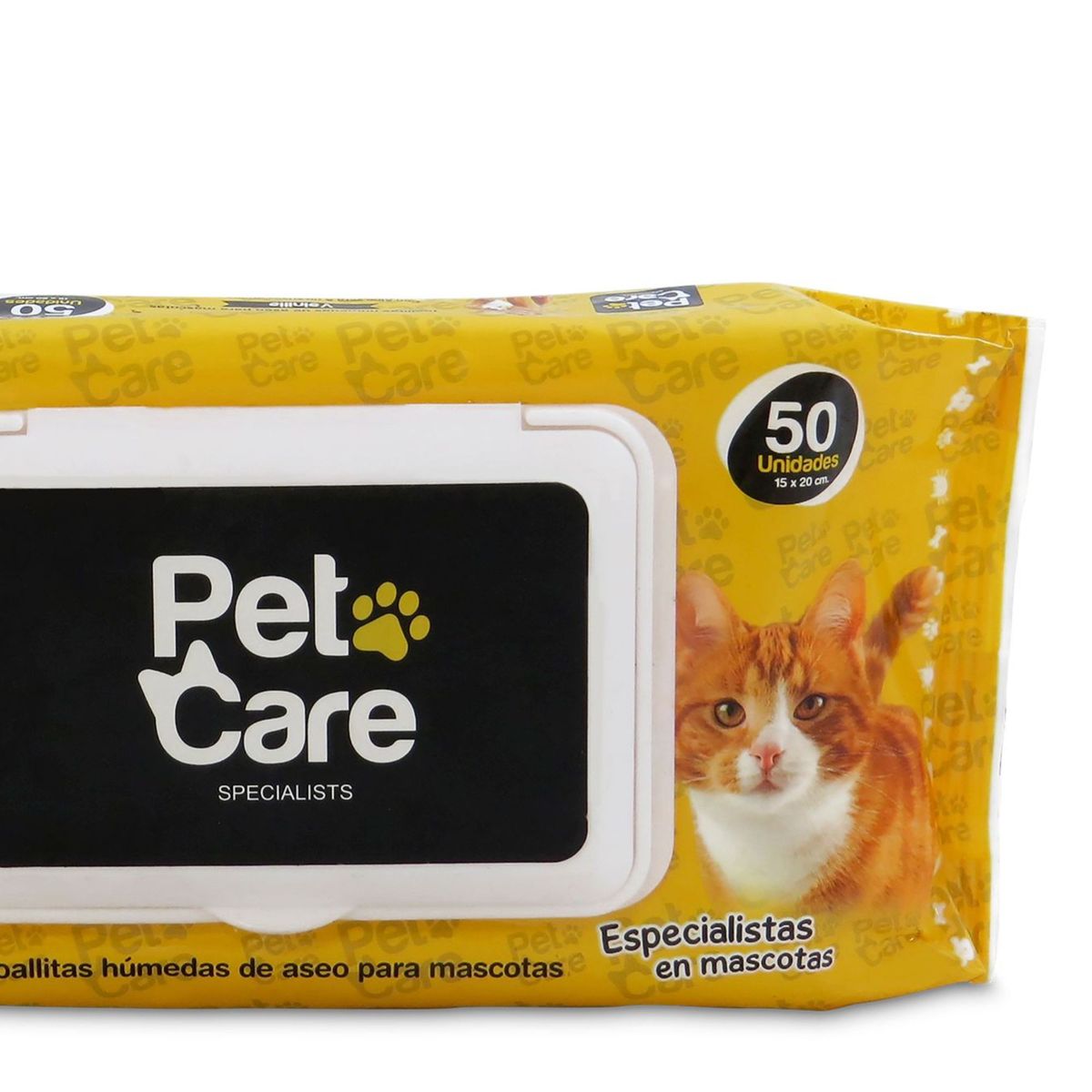 PET CARE - Toalla húmeda para Mascotas x 50 unidades Vainilla