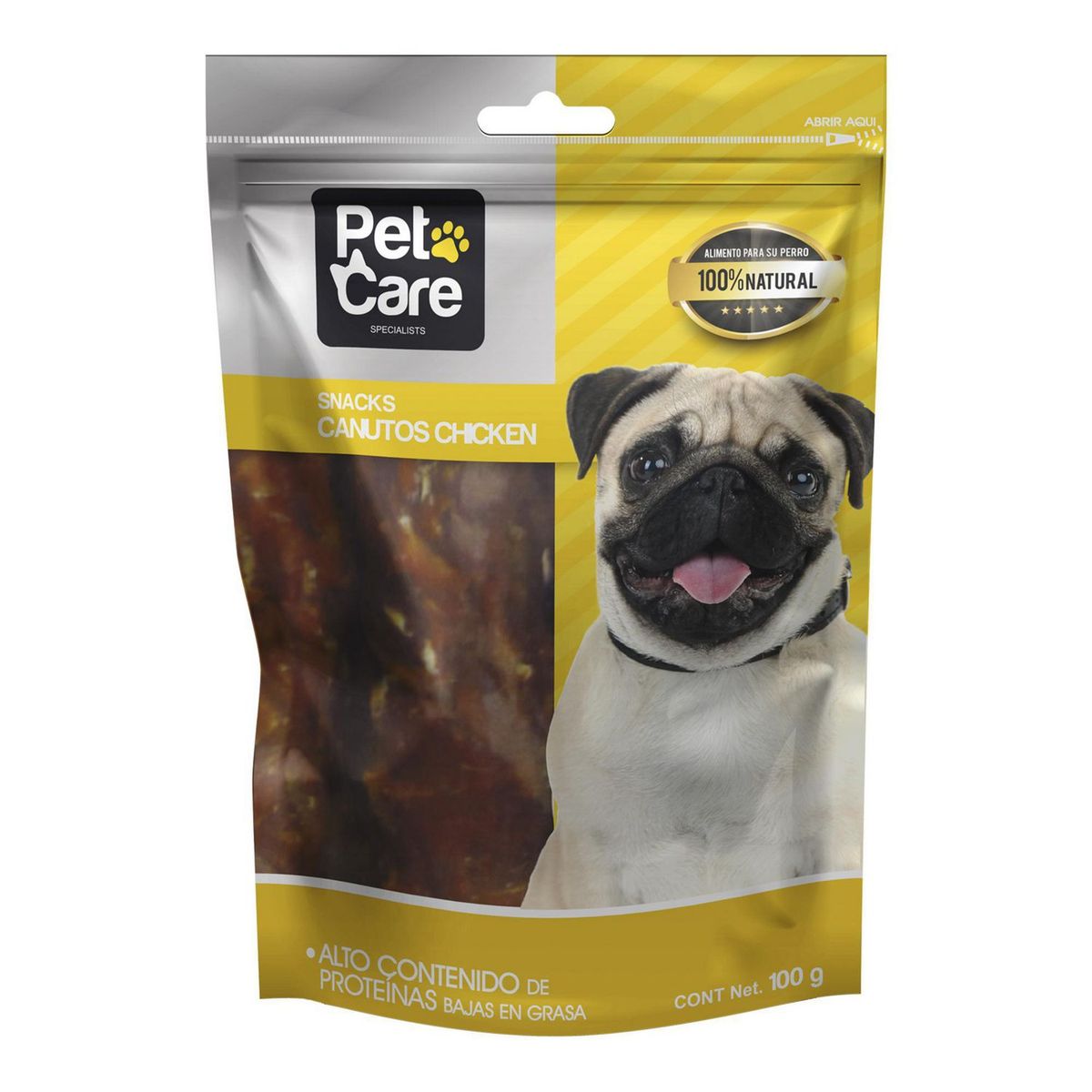 PET CARE - Pet Care Adultos Snack para Perros Canutos 100gr Sabor Pollo