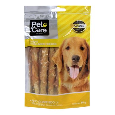 Pet Care Adultos Snack para Perros Enrrollado de Pollo 80 gr