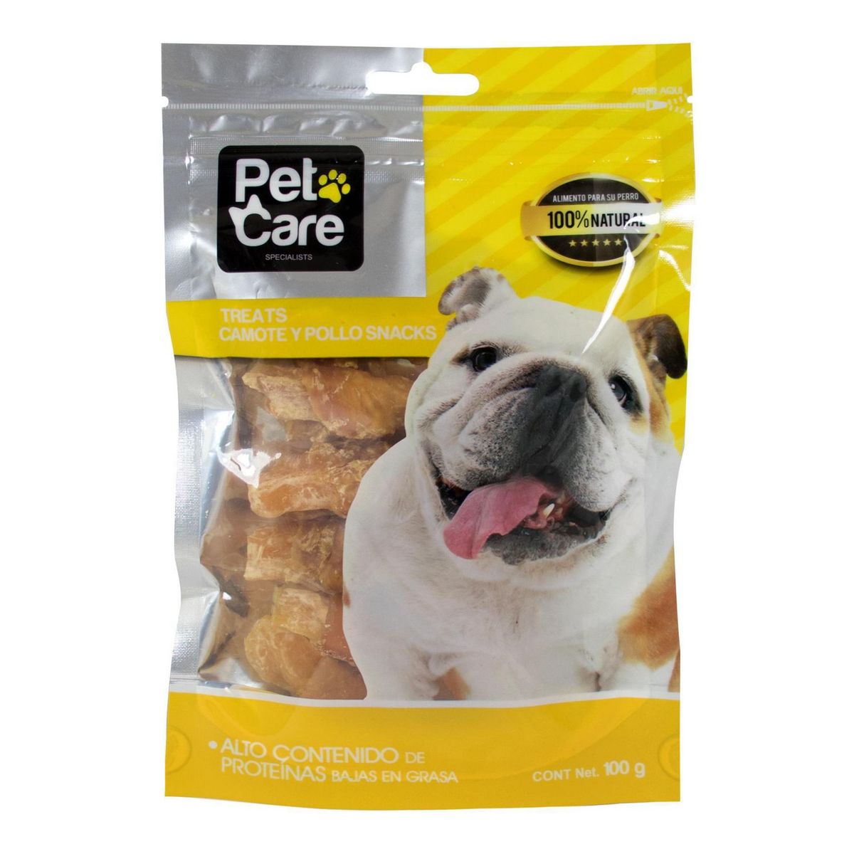 PET CARE - Pet Care Adultos Snack para Perros Camote y Pollo 100 gr