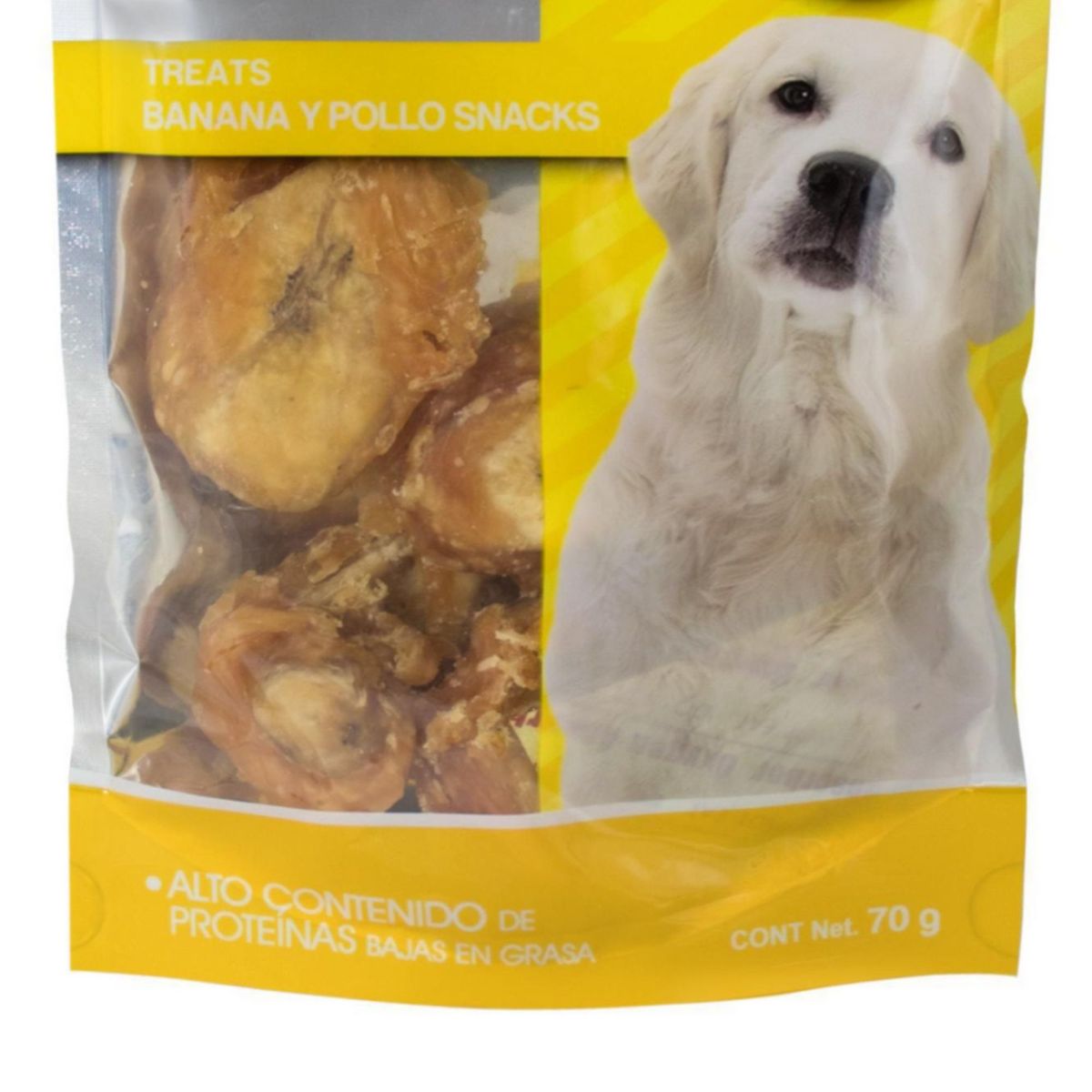 PET CARE - Pet Care Adultos Snack para Perros Banana y Pollo 70 gr