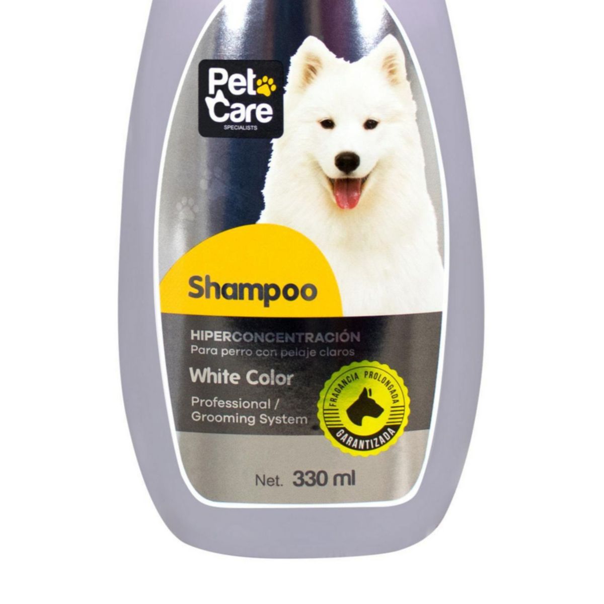 PET CARE - Shampoo Grommer 330ml para Perros Pelaje Claro