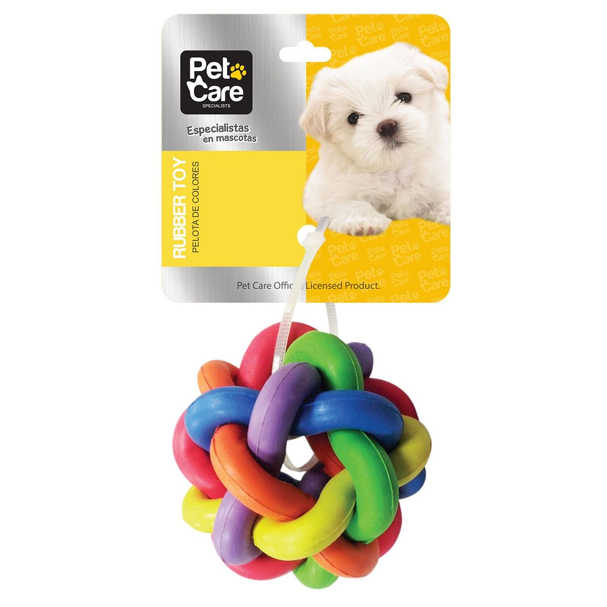PET CARE - Pelotita para Perro Jebe 6.5x6.5x6.5cm