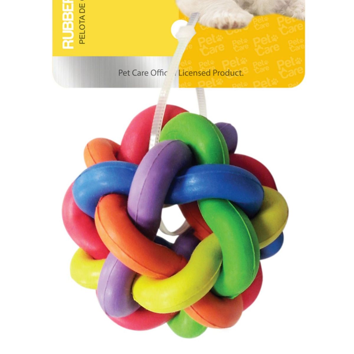PET CARE - Pelotita para Perro Jebe 6.5x6.5x6.5cm