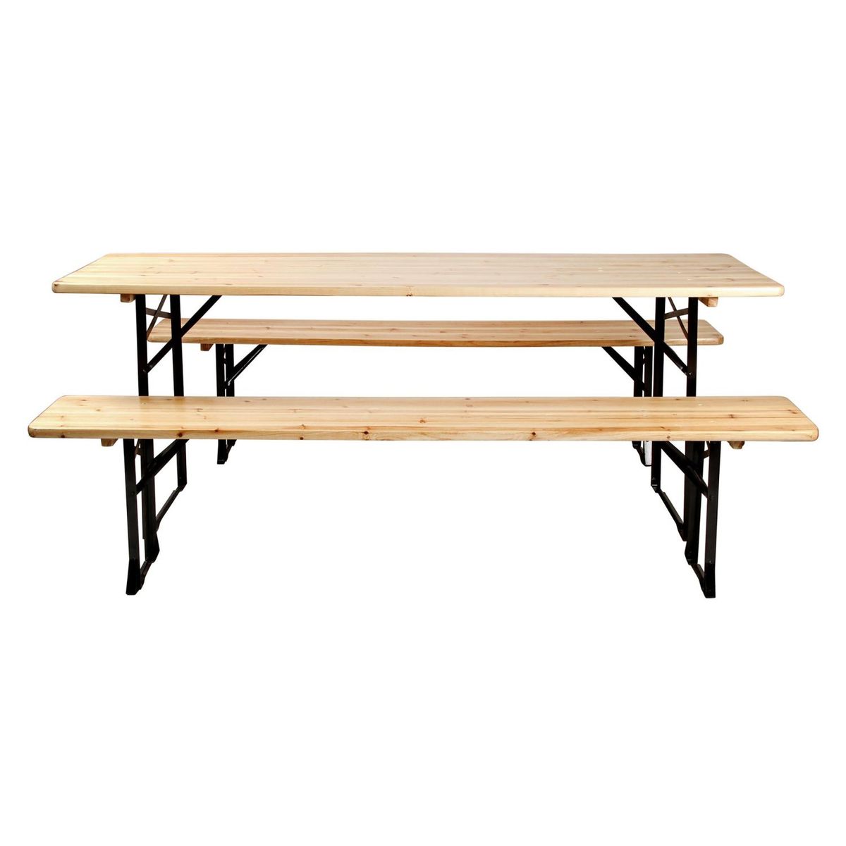 KLIMBER - Juego de Comedor de Madera para Terraza/Picnic