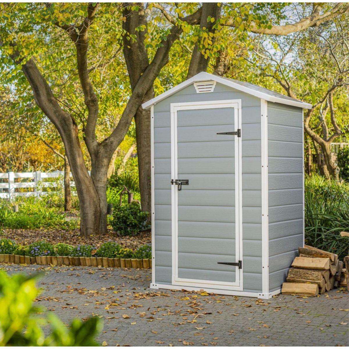 KETER - Bodega Plástico/Resina Plomo 128x196x103cm