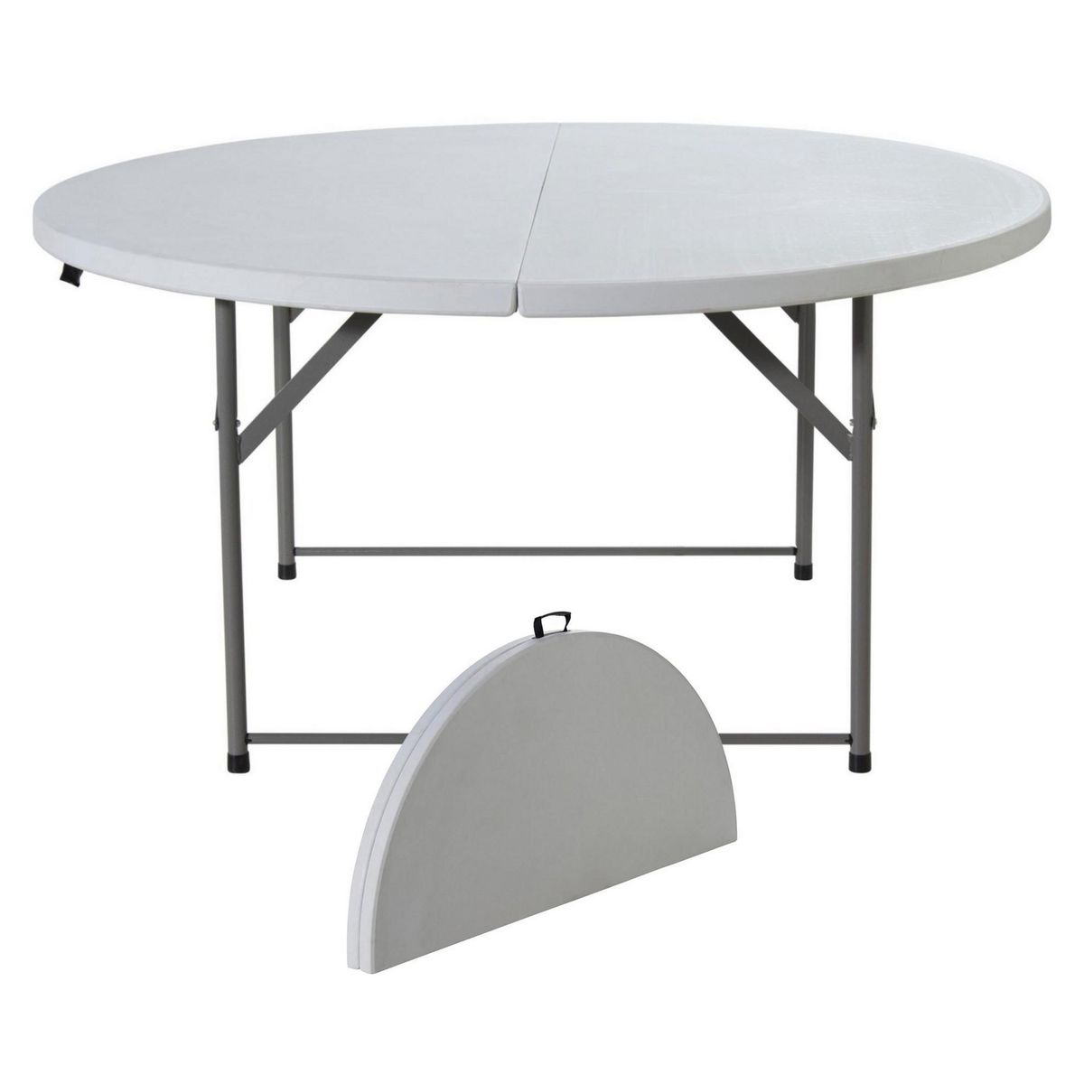 JUST HOME COLLECTION - Mesa Plegable Redonda Blanca 150CM
