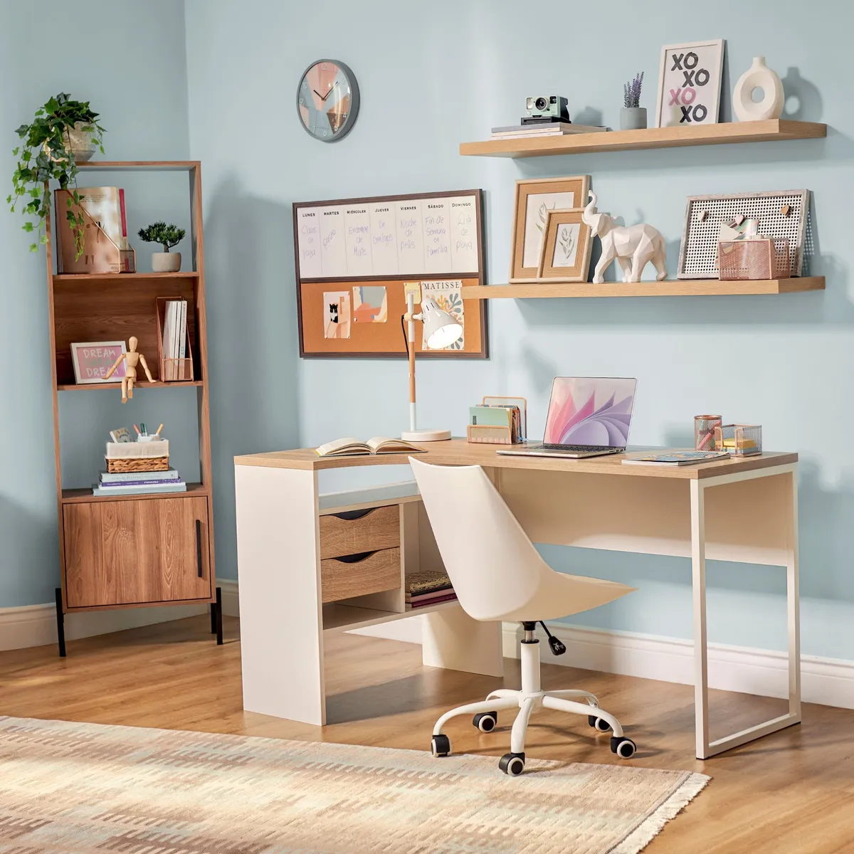 TVILUM - Escritorio en L Fun