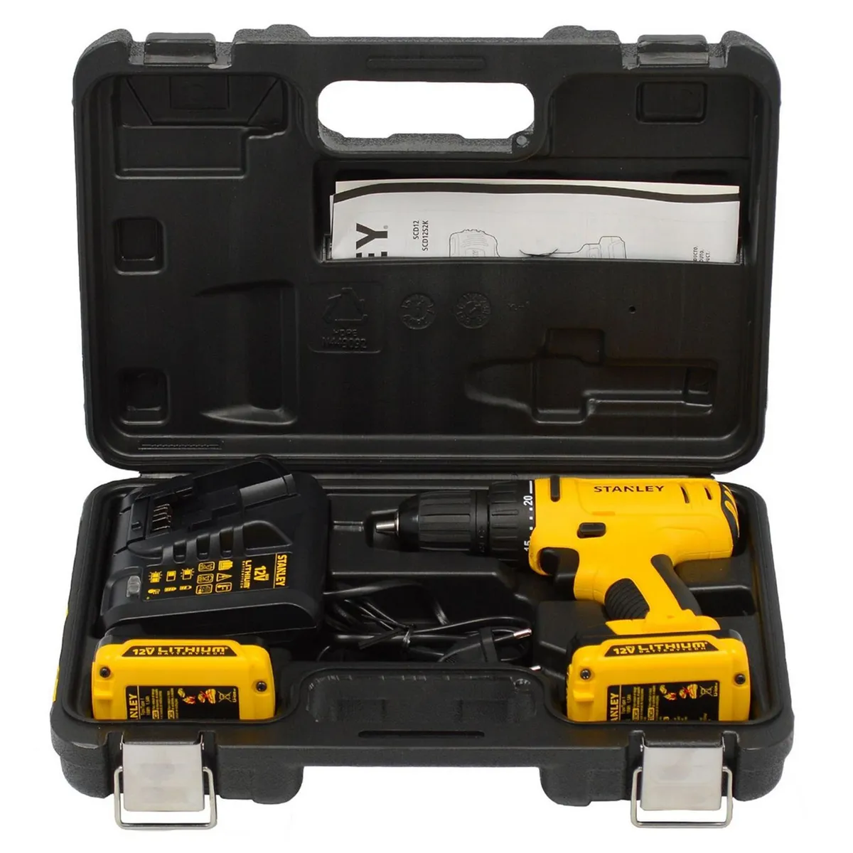 Taladro Percutor Inalámbrico Stanley 3/8" 12V SCH12S2K, marca STANLEY - Foto 2