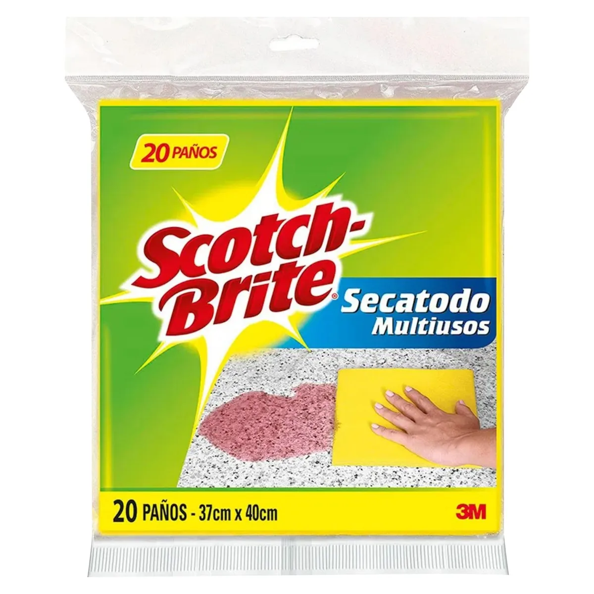 SCOTCH BRITE - Paño Secatodo X20 Scotch Brite