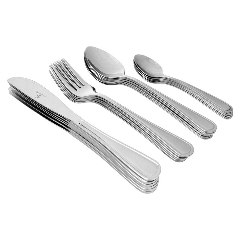 JUST HOME COLLECTION - Set Cubiertos Acero 24 Piezas