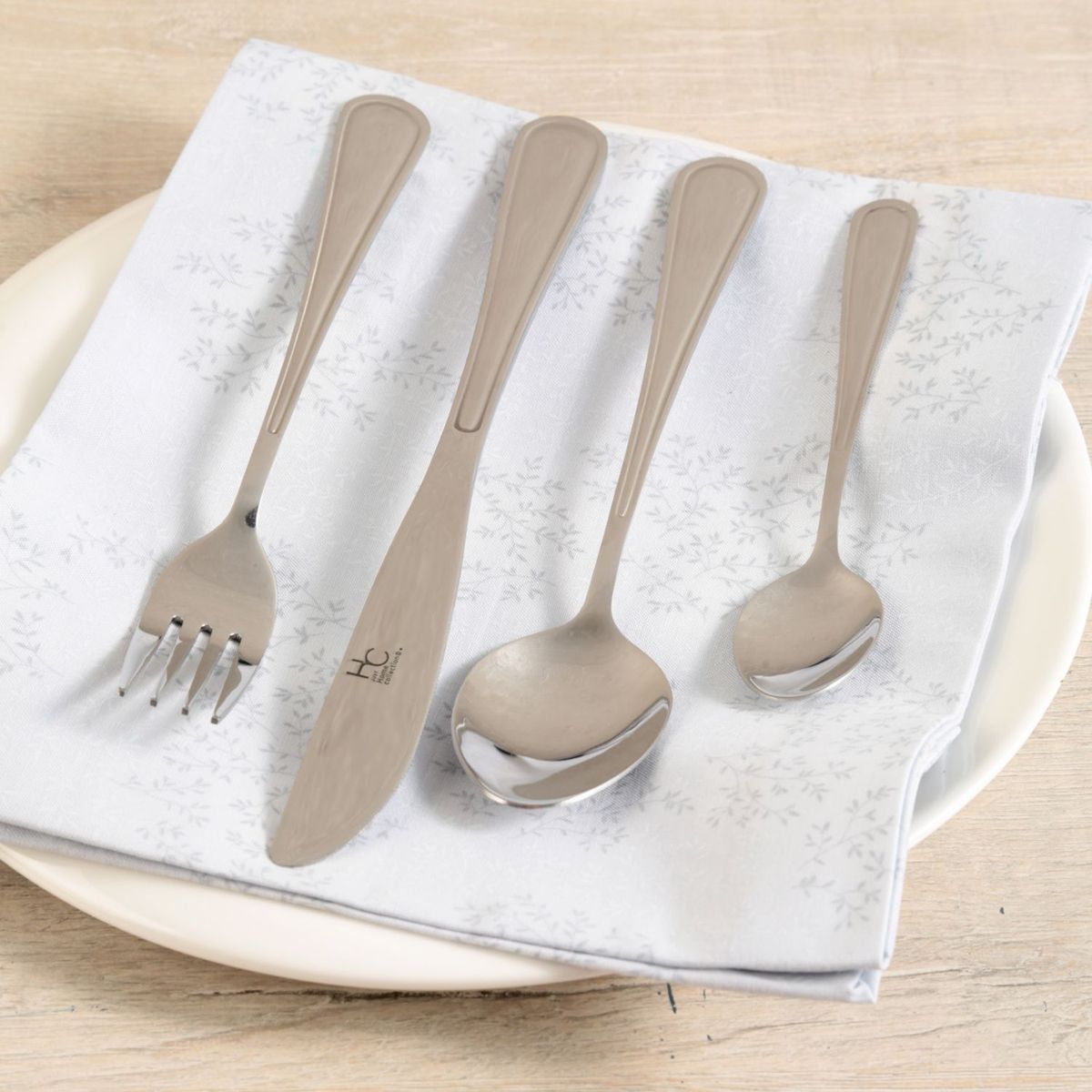 JUST HOME COLLECTION - Set de Cubiertos 24 Piezas Acero Inoxidable