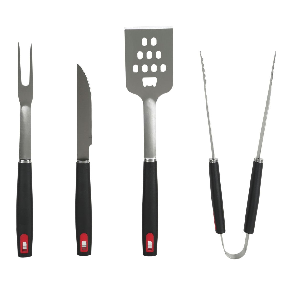 MR BEEF - Set 4 utensilios para parrilla