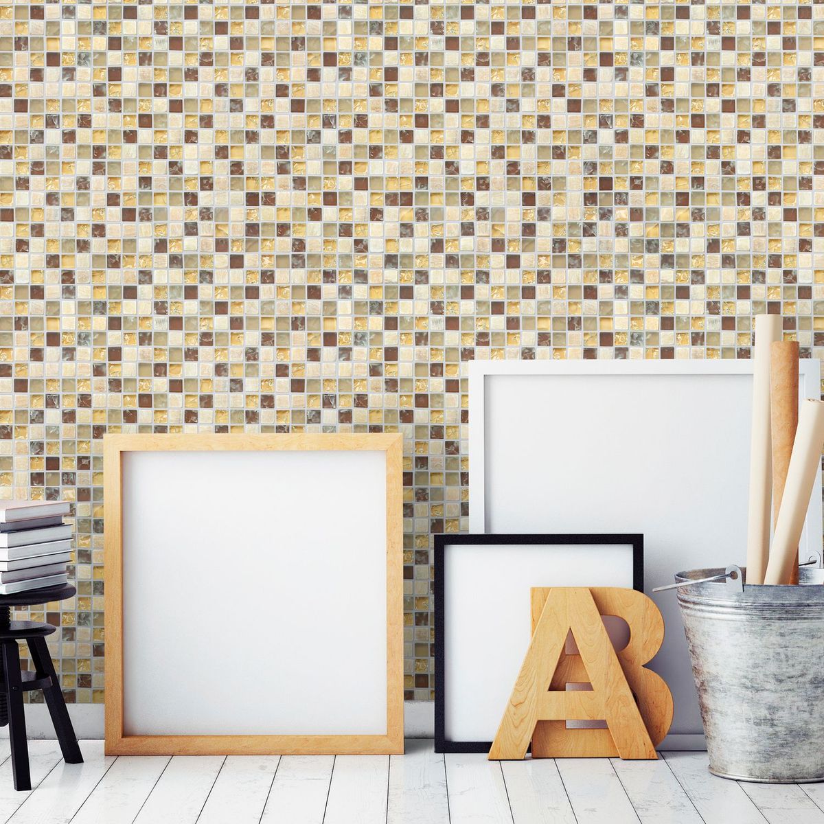 HOLZTEK - Malla Piedra Beige 30x30cm