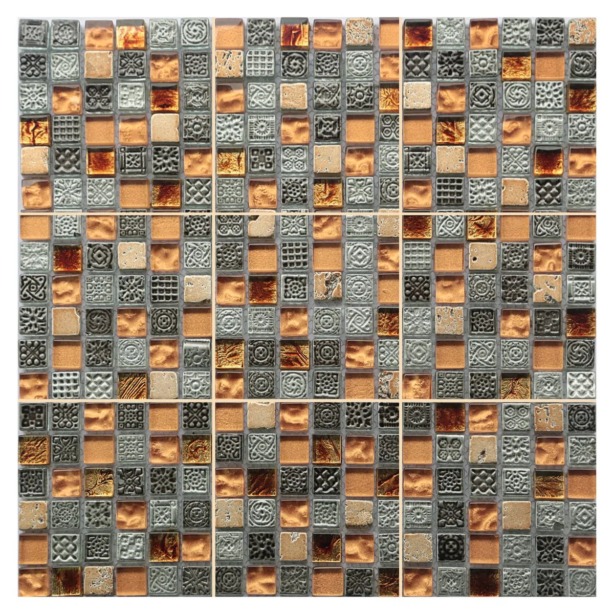 HOLZTEK - Malla Vidrio Natura 30x30cm