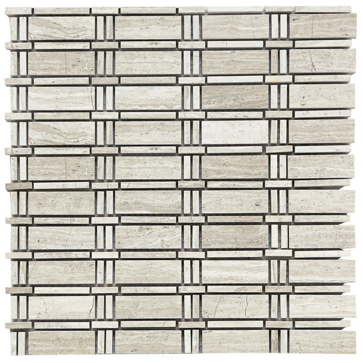 HOLZTEK - Malla Piedra Mármol Fix Gris 30x30cm