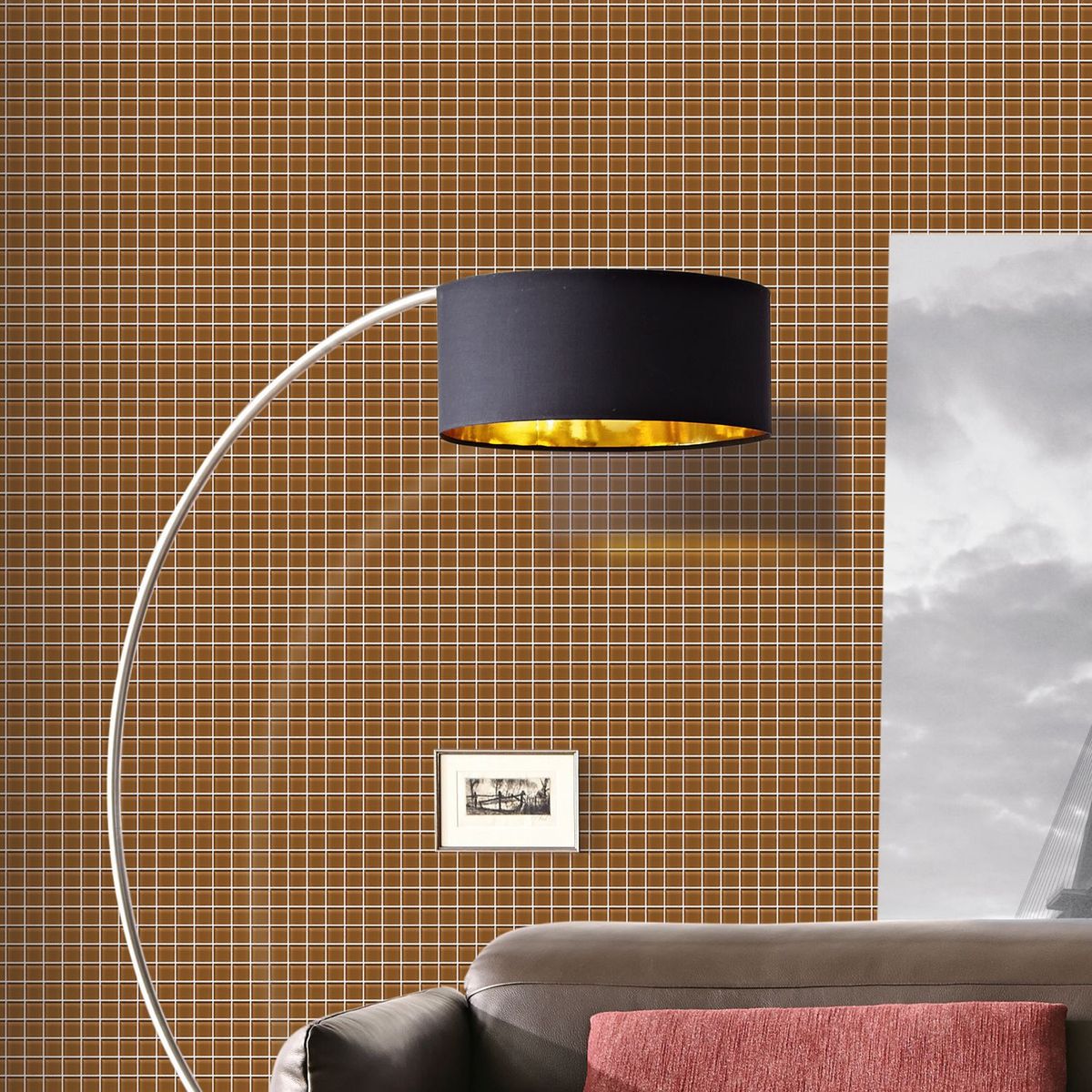 HOLZTEK - Malla Vidrio 30x30cm Marrón 4mm