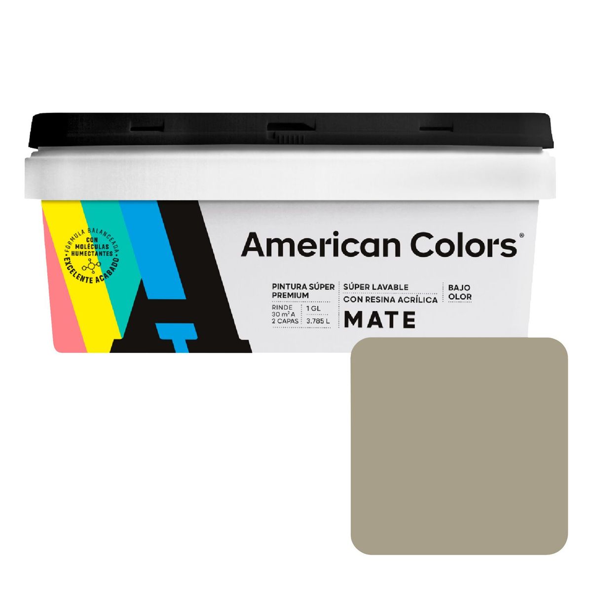 AMERICAN COLORS - Pintura American Colors Gris Calido 1GL