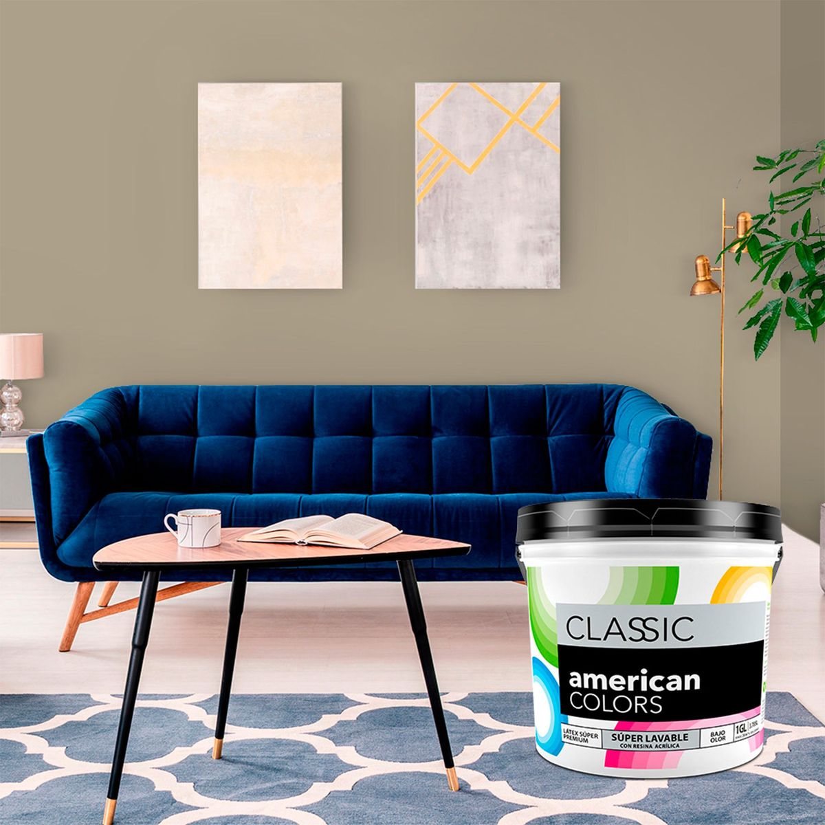 AMERICAN COLORS - Pintura American Colors Gris Calido 1GL