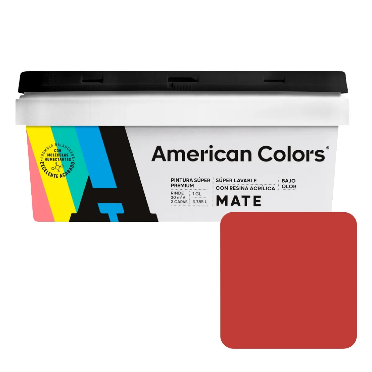 AMERICAN COLORS - Pintura American Latex Mate Tentacion 1GL