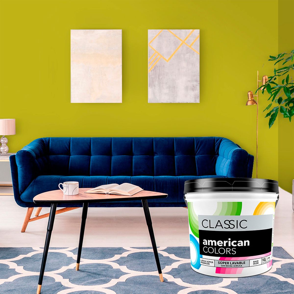 AMERICAN COLORS - Pintura American Latex Mate Te Suizo 1GL