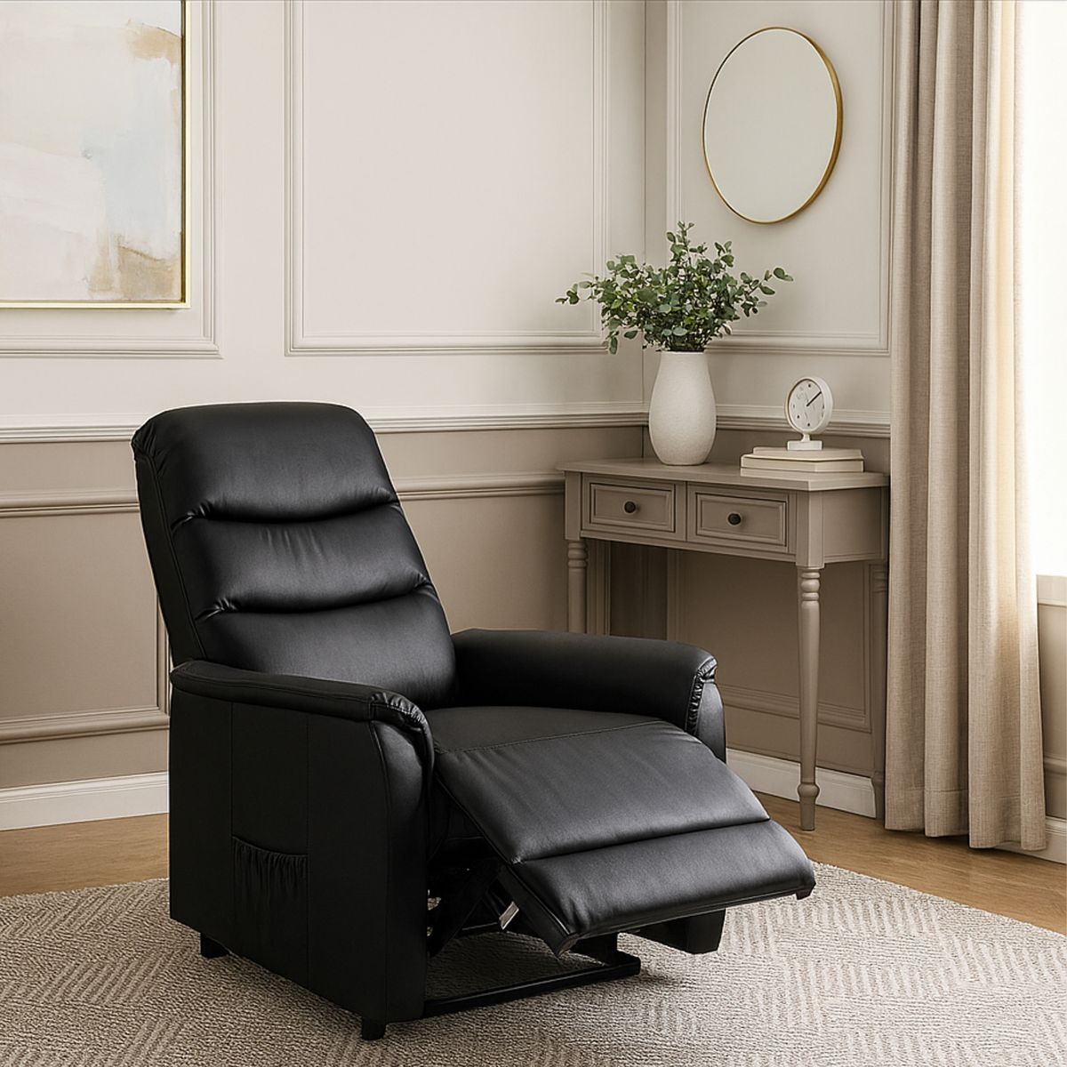 JUST HOME COLLECTION - Sillón Reclinable 1 Cuerpo Elevador Automático