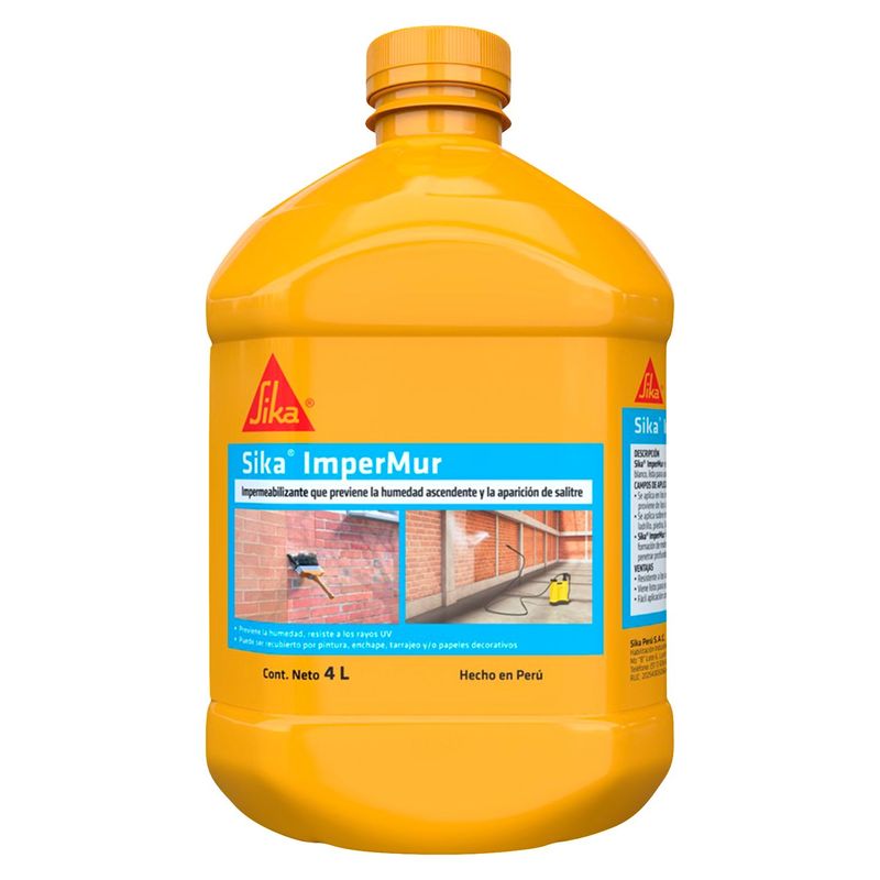 SIKA - Impermeabilizante para Muros con Humedad Sika Impermur x 4L