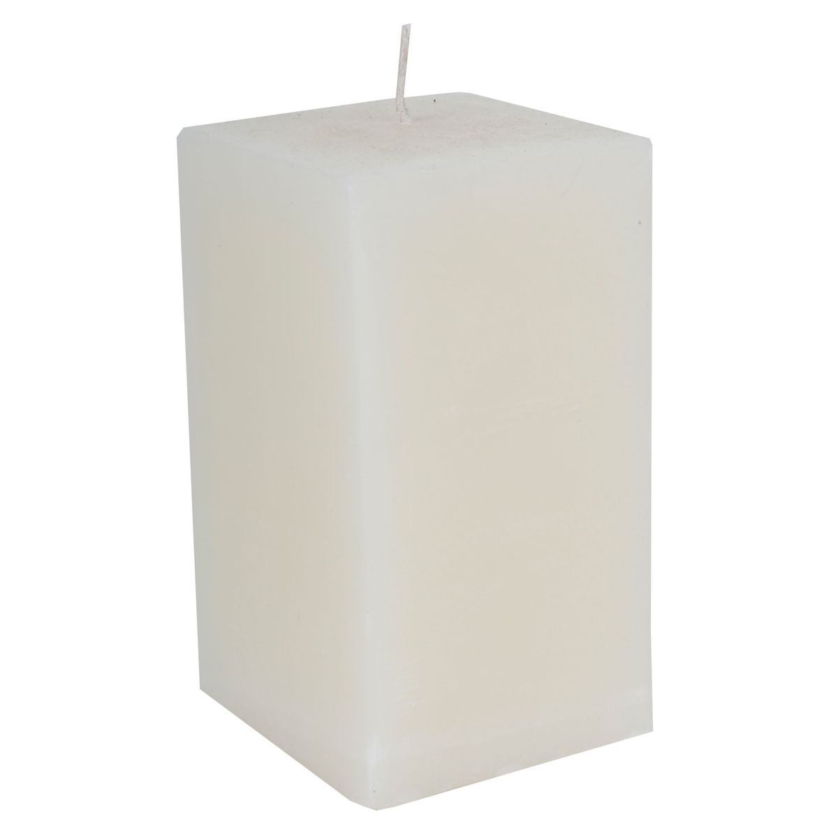 JUST HOME COLLECTION - Vela Cubo Decorativa Cera Blanco 8x14cm
