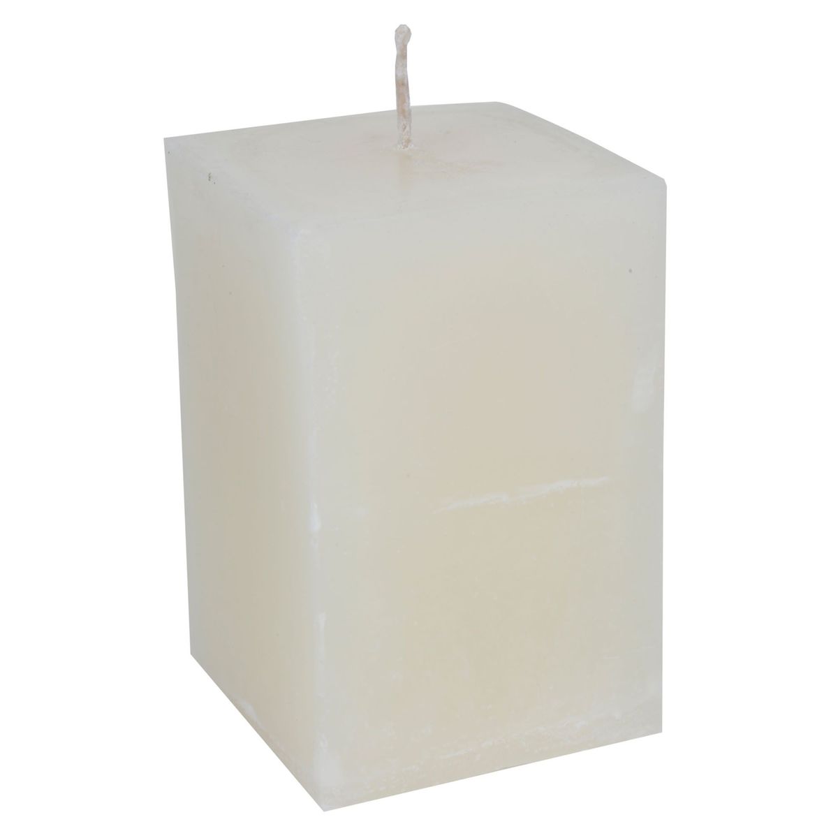JUST HOME COLLECTION - Vela Cubo Decorativa Cera Blanco 8x12cm