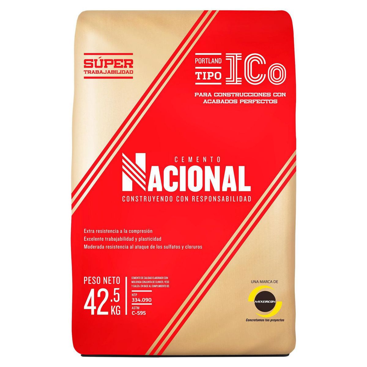 NACIONAL - Cemento Portland Tipo I Co 42.5 Kg