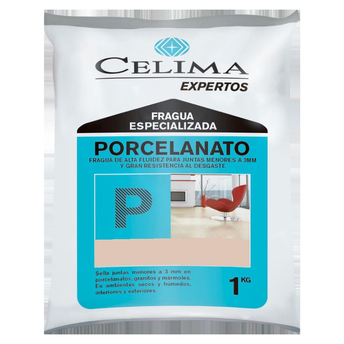 CELIMA - Fragua para Porcelanatos Celima Castaña 1kg