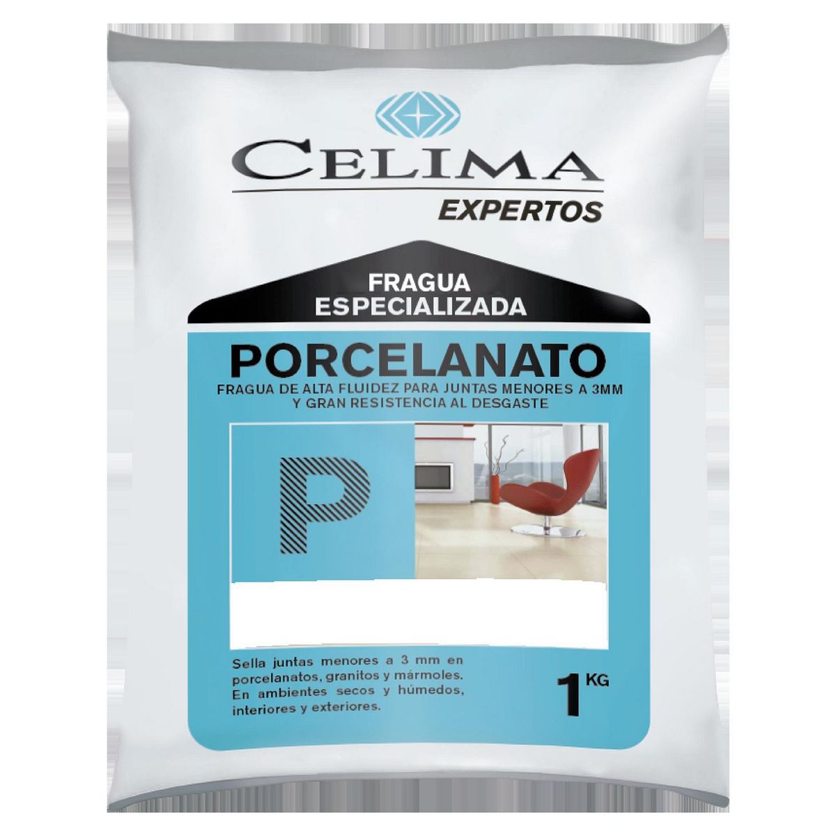 CELIMA - Fragua para Porcelanatos Celima Blanco 1kg
