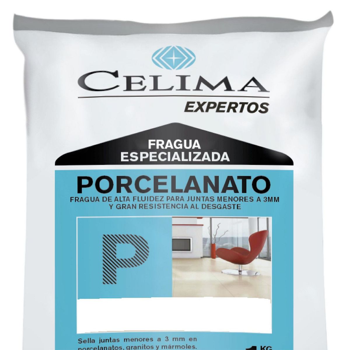 CELIMA - Fragua para Porcelanatos Celima Blanco 1kg