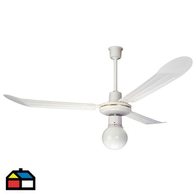 Ventilador de Techo 3 Aspas 1L E27 Blanco