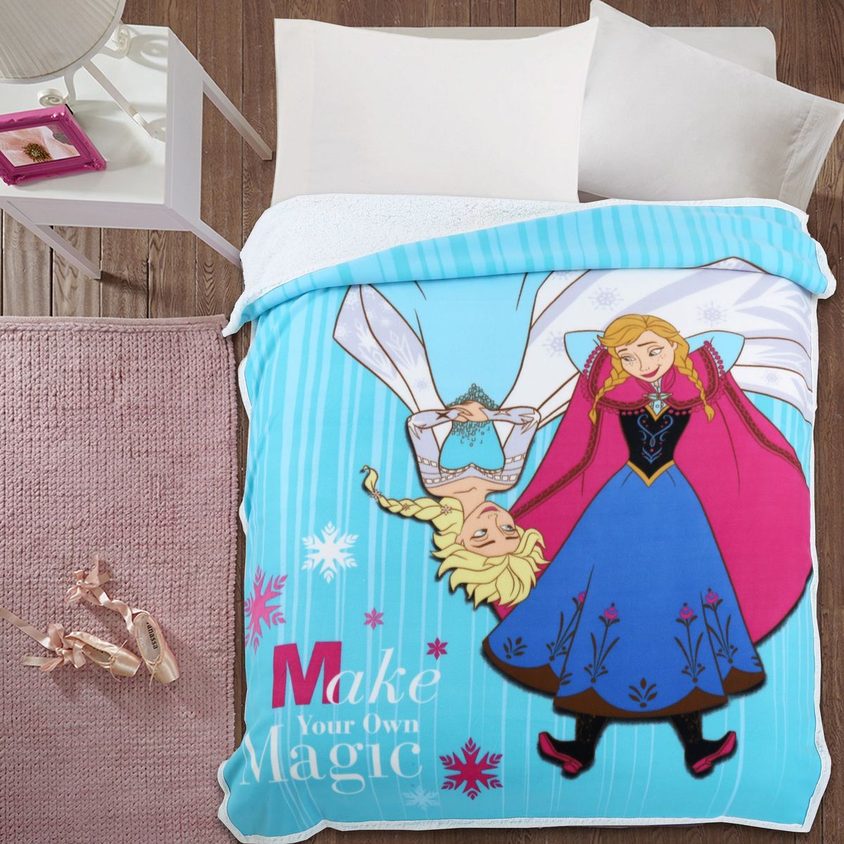 DISNEY - Frazada Sherpa Frozen 1.5 plazas