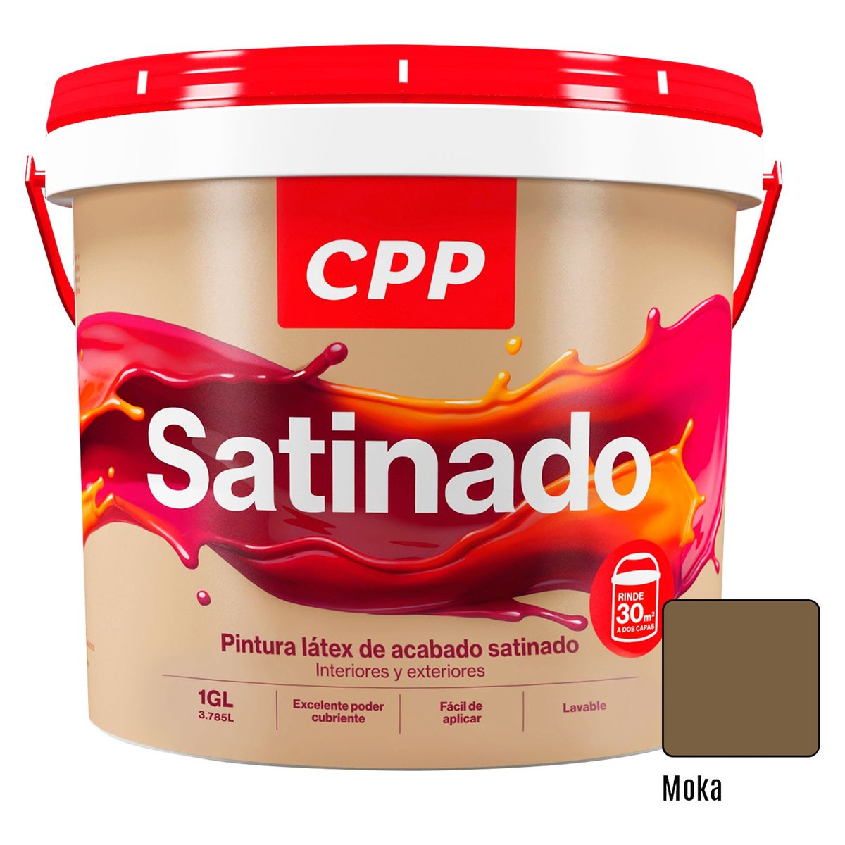 CPP - Pintura CPP Látex Satinado Moka 1GL