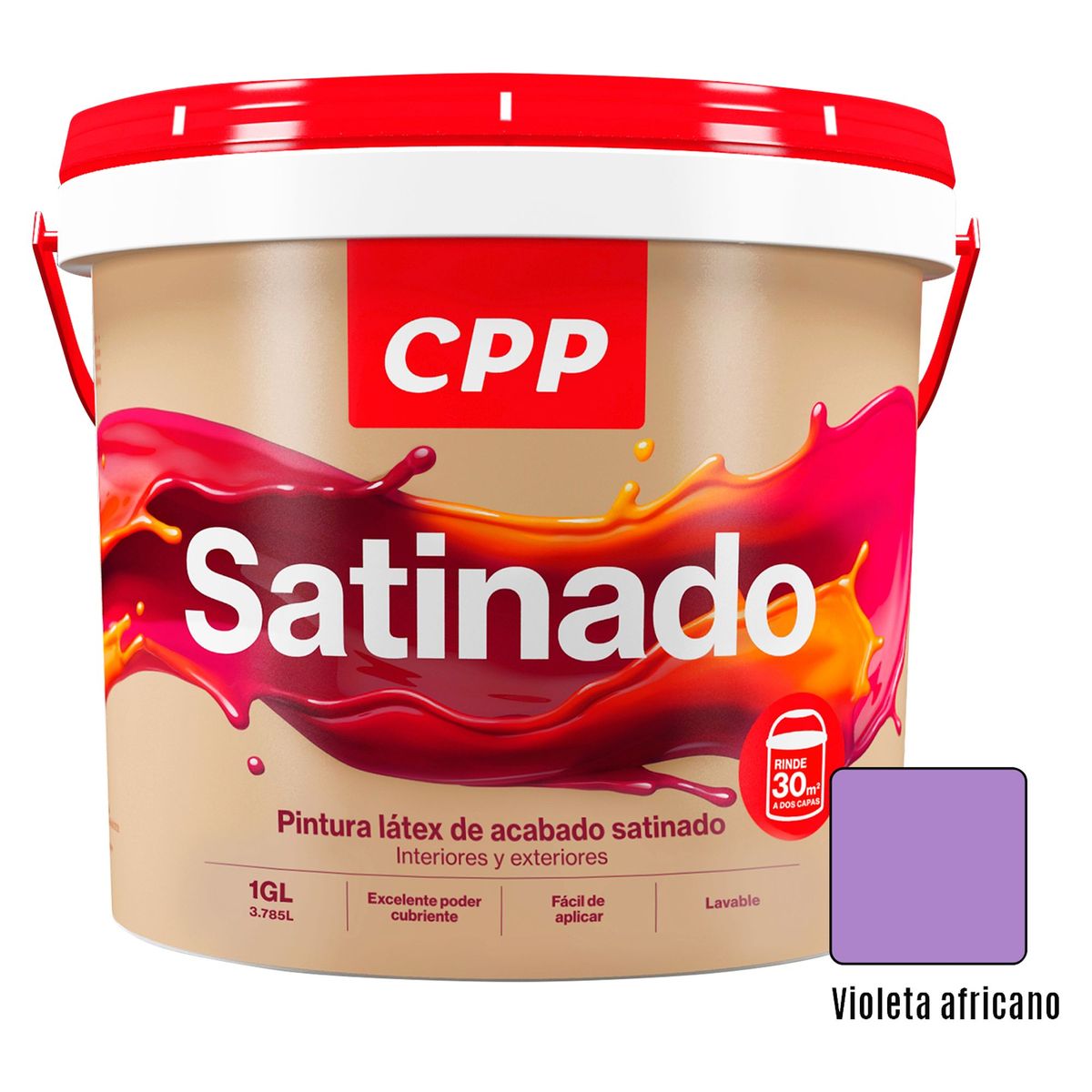 CPP - Pintura CPP Látex Satinado Violeta Afric 1GL