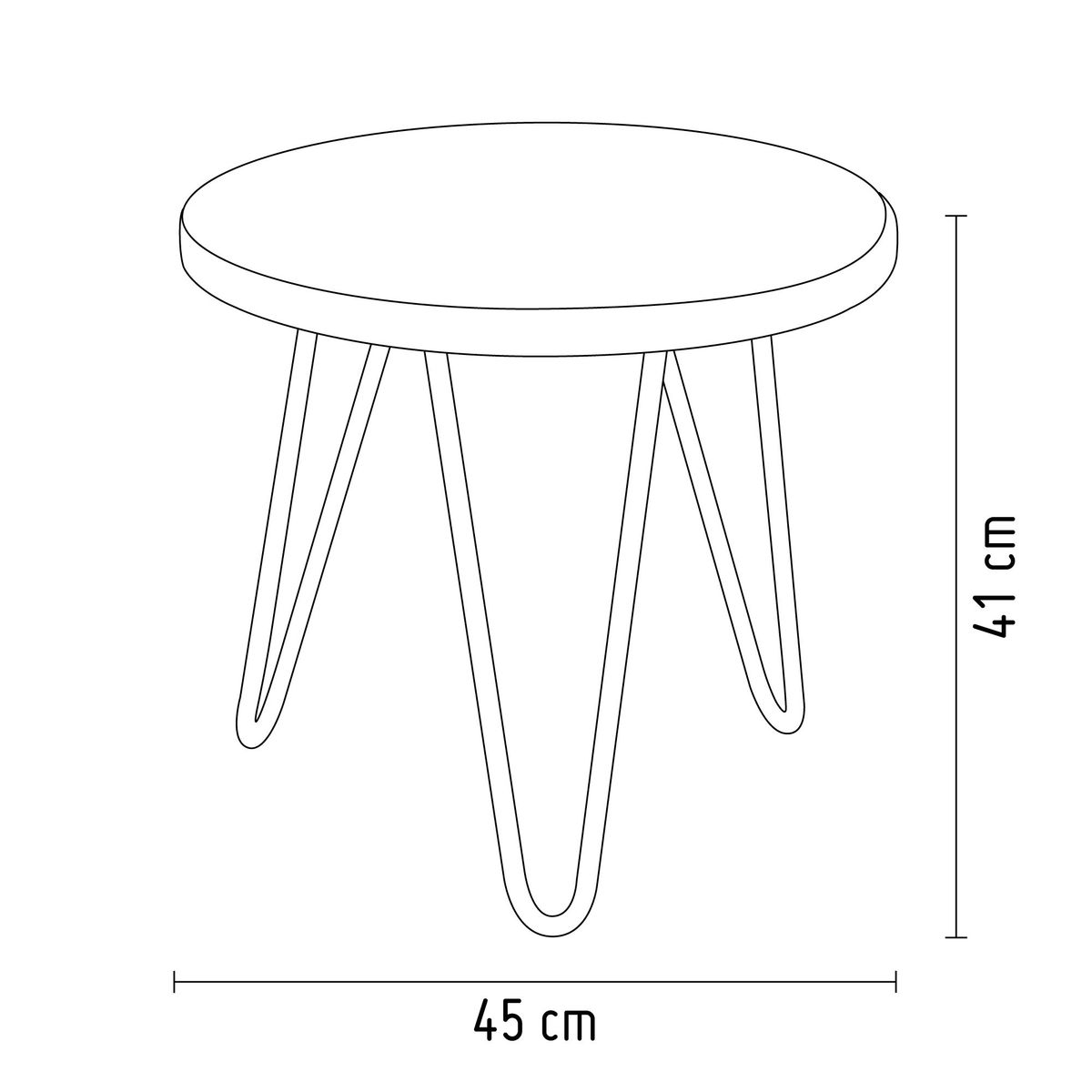 GENERICO - Mesa de centro mediana y redonda