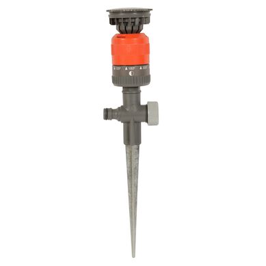 Aspersor Circular con Estaca Plstico Negro y Naranja