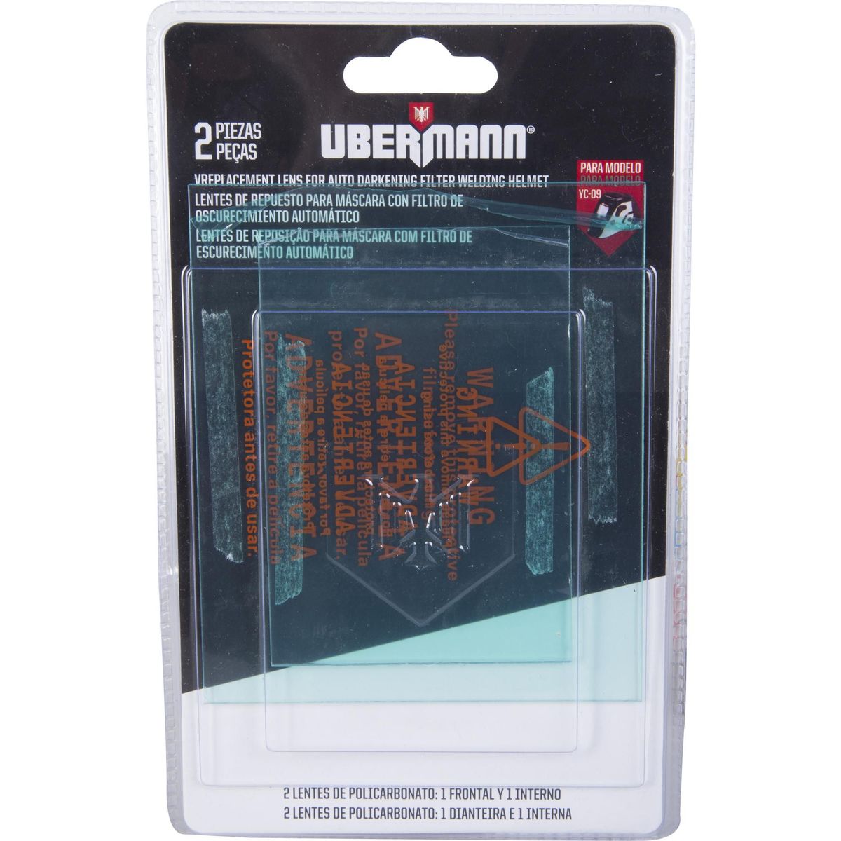 UBERMANN - Lente de Repuesto para Mascara de Soldar Ubermann