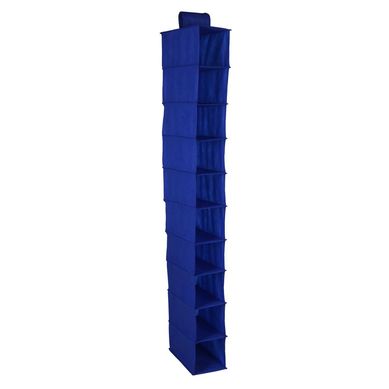 Organizador de Zapatos 10 Divisiones de Tela Azul