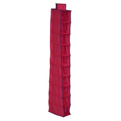 Organizador de Zapatos 10 Divisiones de Tela Rojo