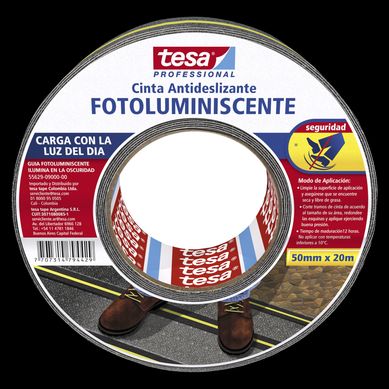 Cinta Antideslizante Fotoluminiscente TESA 48 mm. x 20 m.