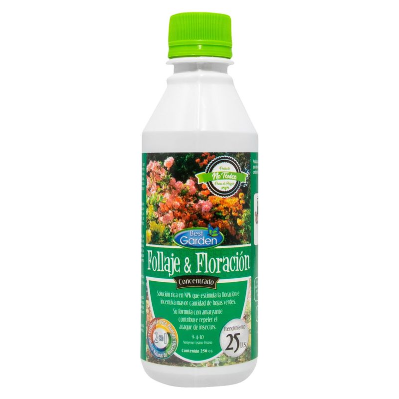 BEST GARDEN - Fertilizante para Follaje y Floración 250ml