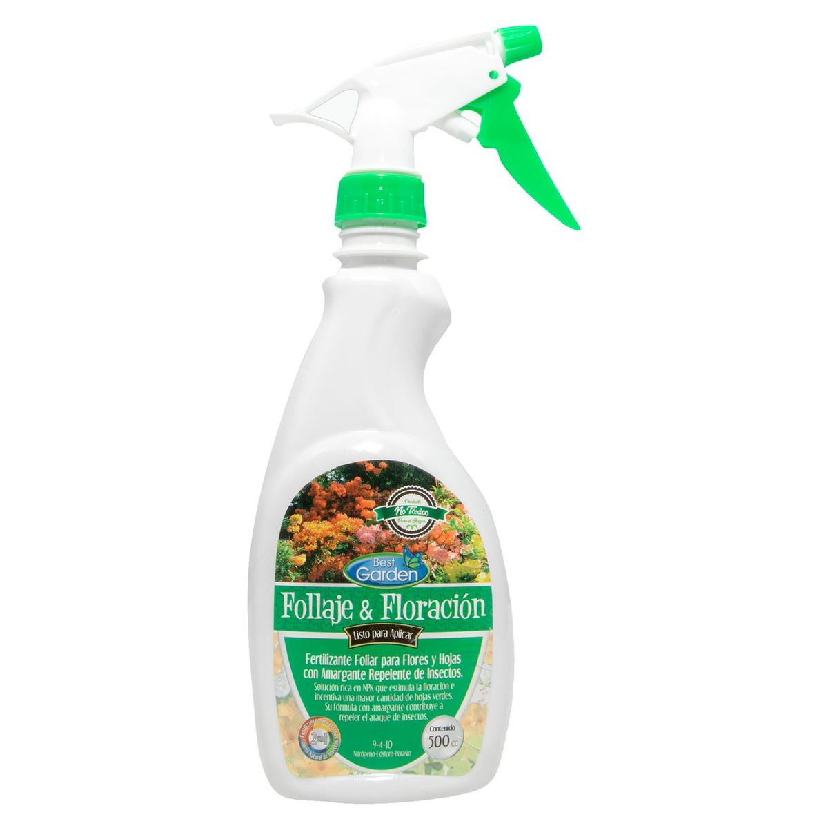 BEST GARDEN - Fertilizante para Follaje y Floración 500 ml Nitrógeno, fosforo y potasio 7.5 cm22.5 cm5 cm