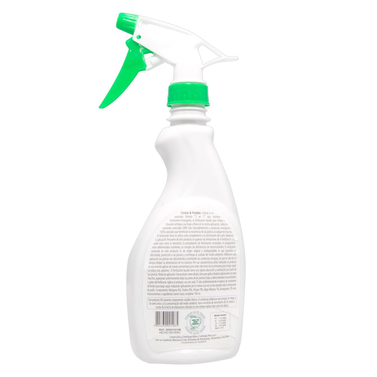 BEST GARDEN - Fertilizante para Follaje y Floración 500 ml Nitrógeno, fosforo y potasio 7.5 cm22.5 cm5 cm