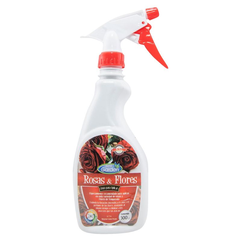 BEST GARDEN - Fertilizante líquido para rosas y flores 450ml